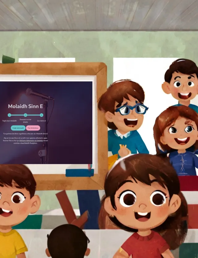 classroom using whiteboard